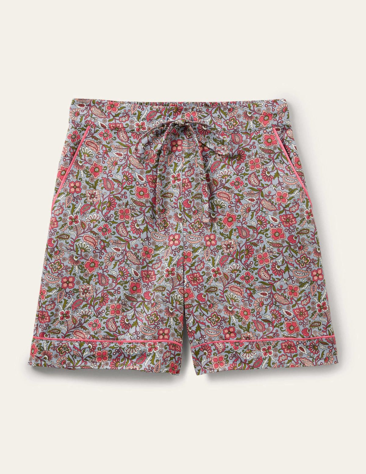 Easy Cotton Sleep Short-Blue/Ivory Oriental Paradise - Image 5