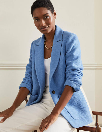 Bella Textured Wool Blazer-Grape Hyacinth-4