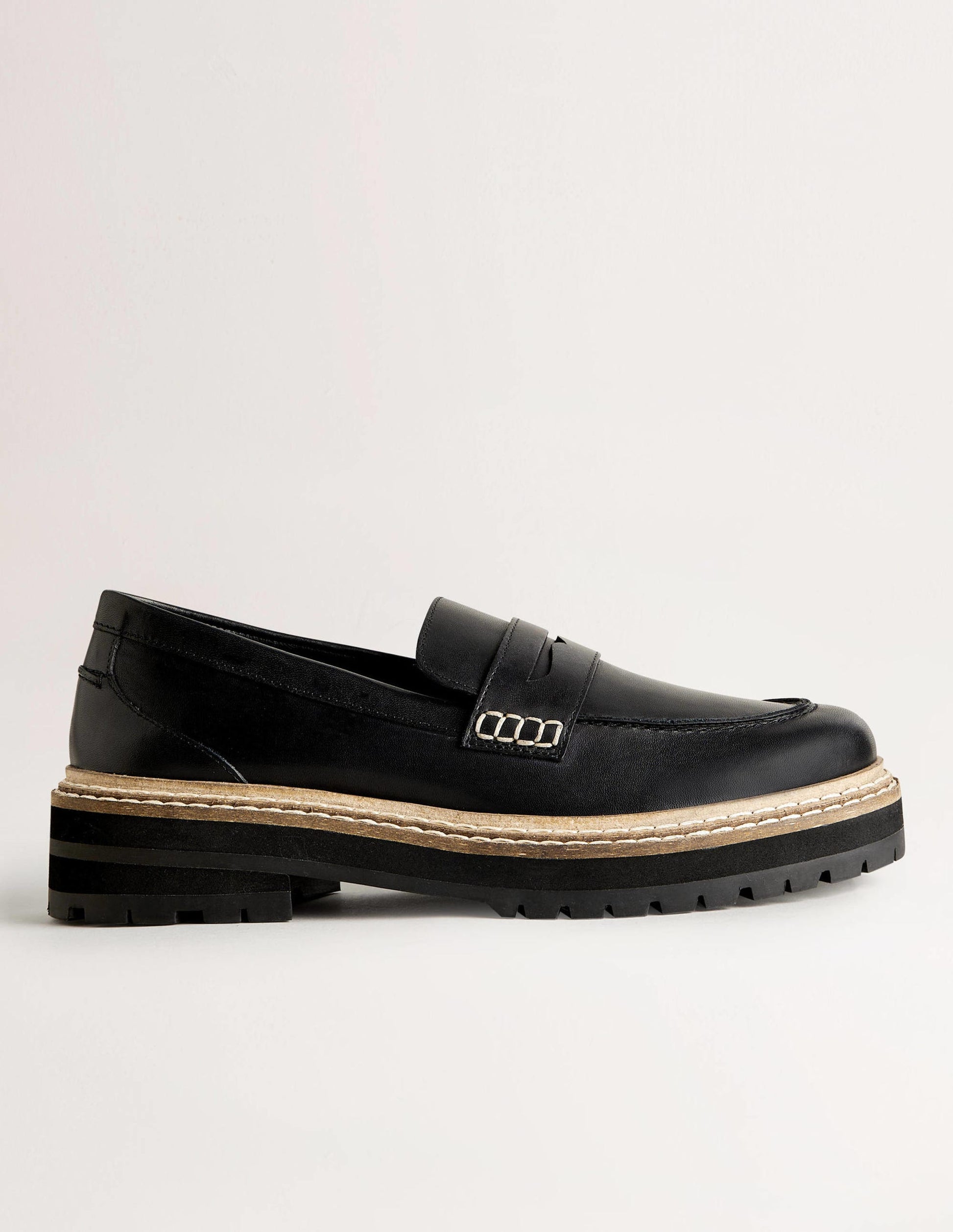 Chunky Loafers-Black-1