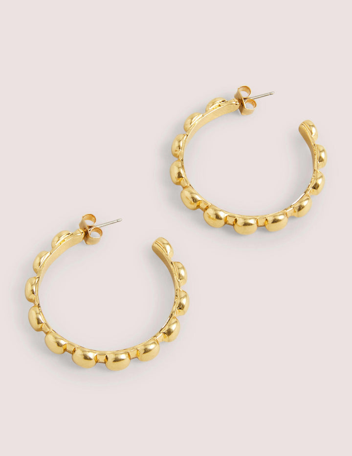 Dome Disk Hoops-Gold