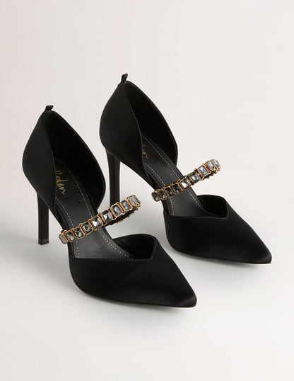 Black Crystal-Strap Heeled Courts-Black-2