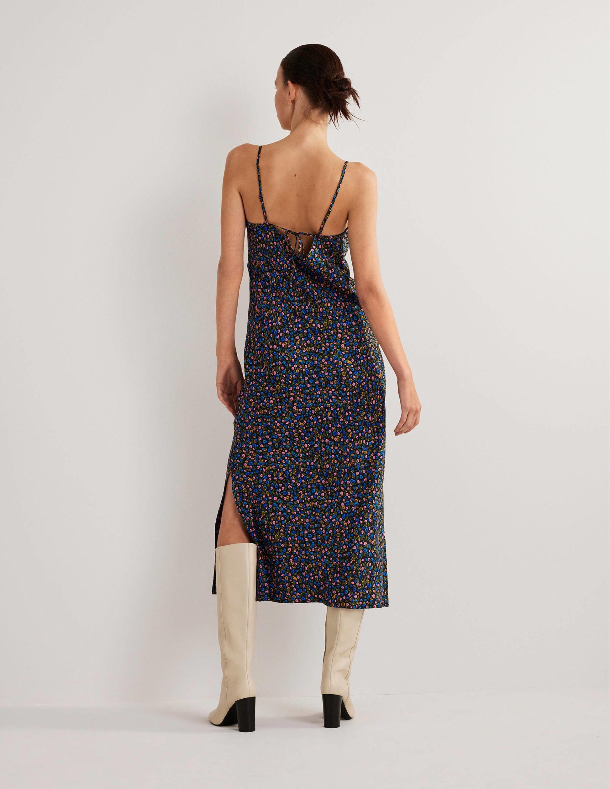 Elena Midi Slip Dress-French Navy, Floral Terrace-3