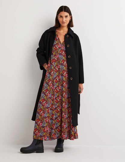 Blouson Sleeve Maxi Tea Dress-Multi, Ditsy Garden-6