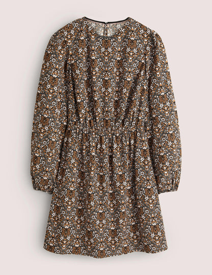 Crew Neck Dress-Dijon, Heart Bloom-6