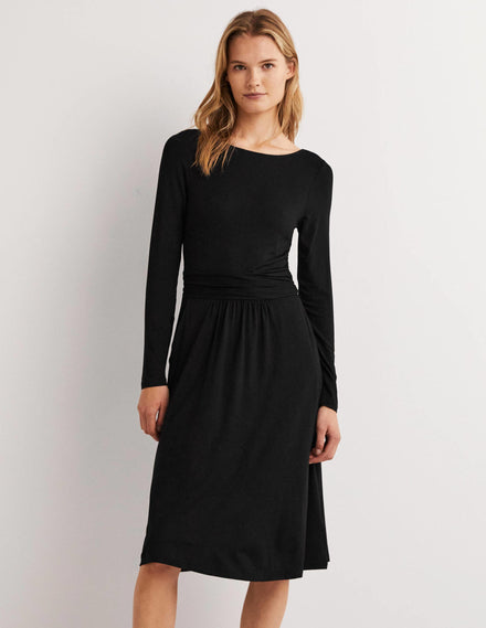Abigail Jersey Dress-Black