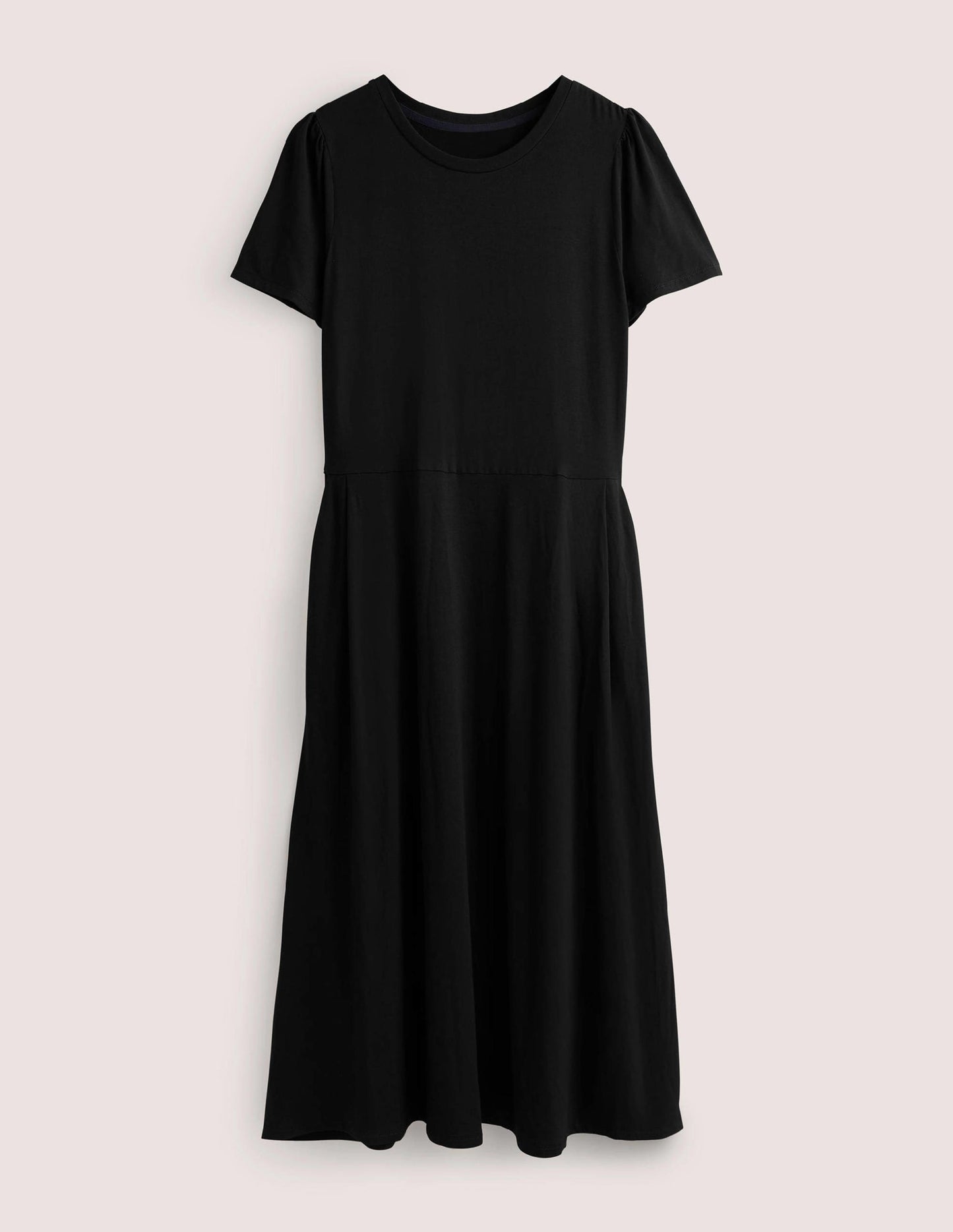 Lucinda Jersey Midi Dress-Black
