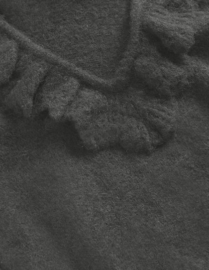 Fluffy Frill Jumper-Black-5