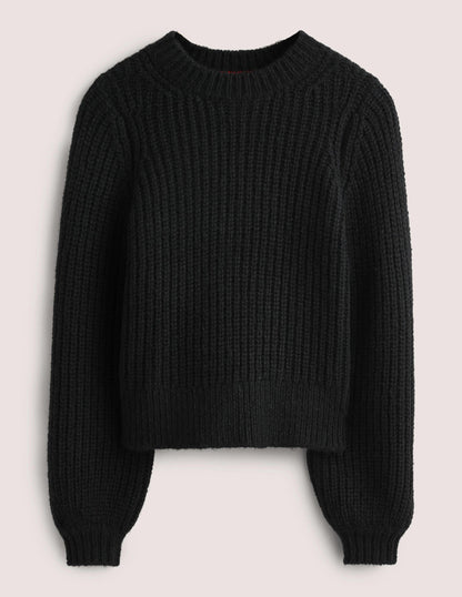 Chunky Ribbed Jumper-Black-6