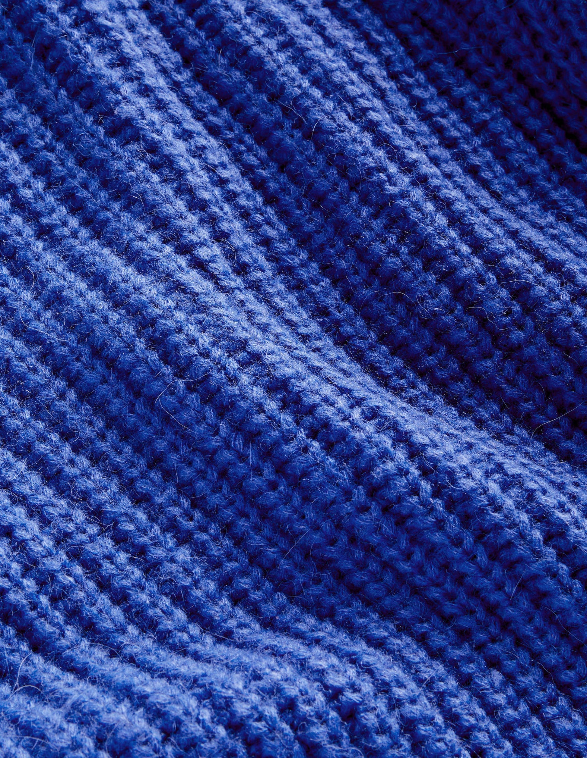 Chunky Ribbed Jumper-Cobalt Blue-6