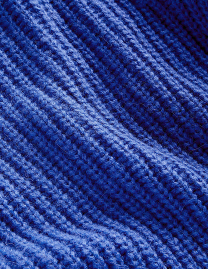 Chunky Ribbed Jumper-Cobalt Blue-6