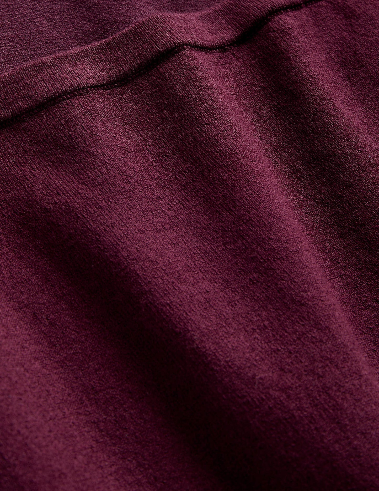 Cotton Square Neck Knitted Top-Berry