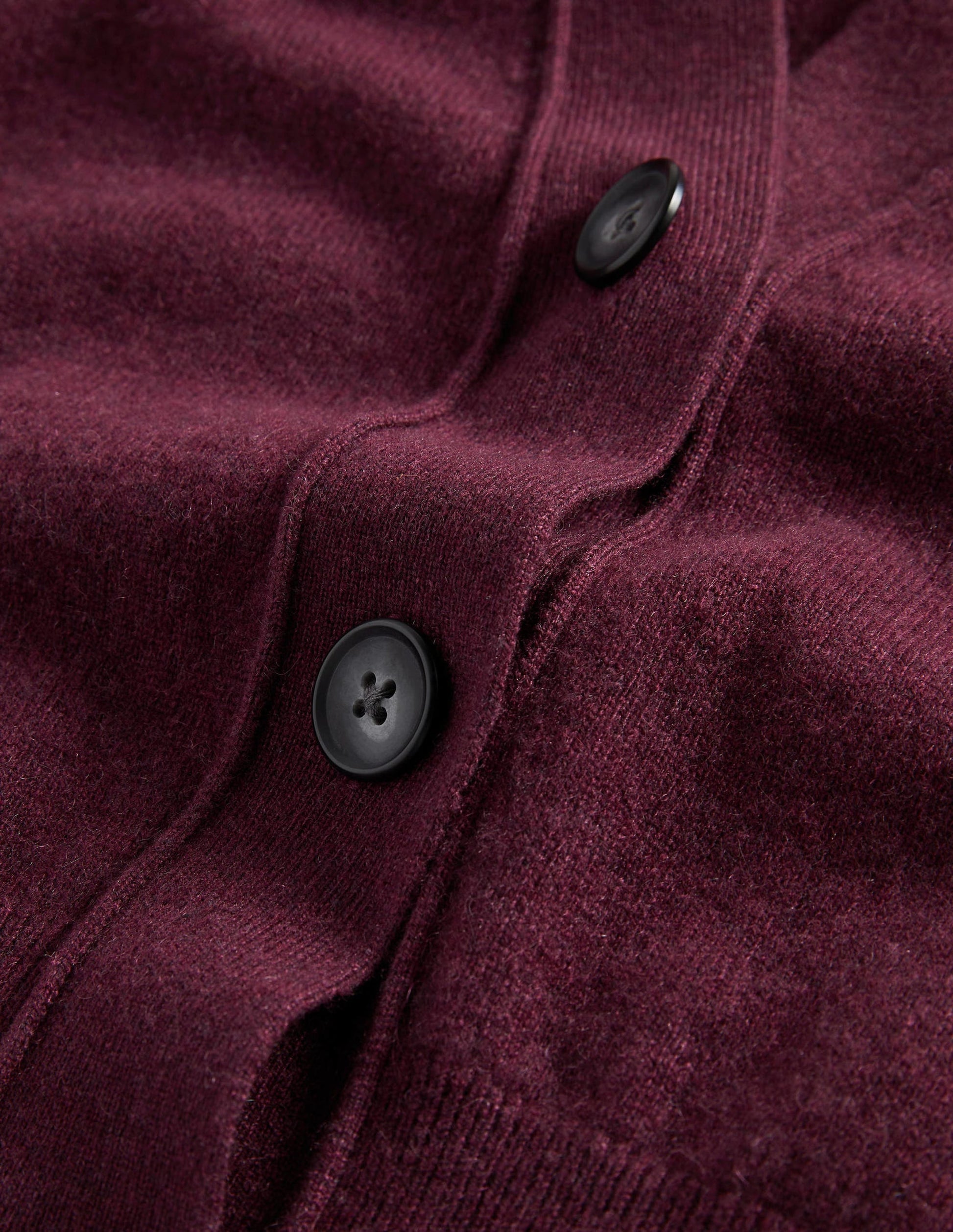 Cropped Cashmere V Cardigan-Mulled Wine Melange-6
