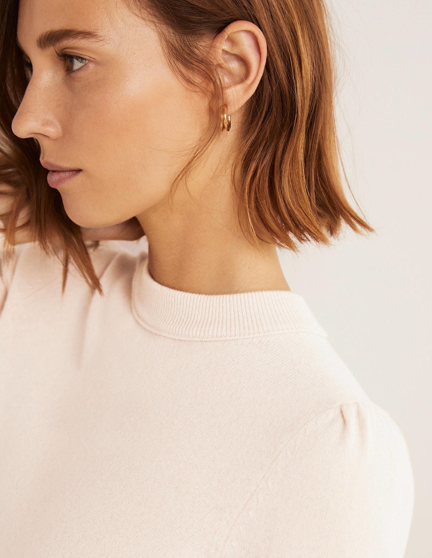 Cashmere Puff Shoulder Jumper-Rope