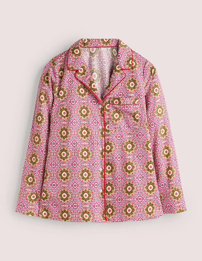 Easy Cotton Sleep Shirt-Milkshake, Paradise Garden-5