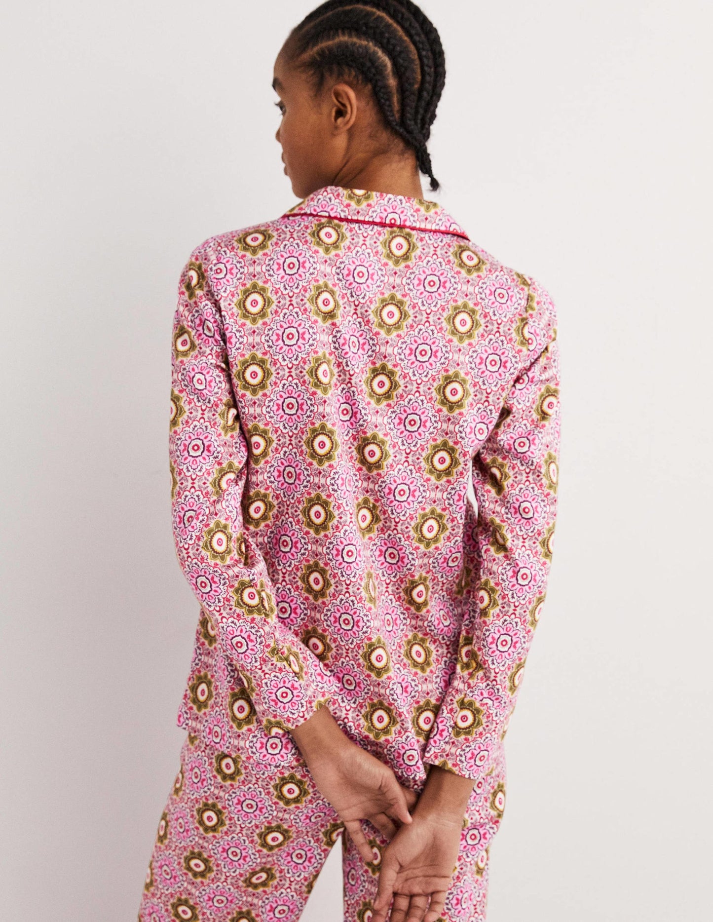 Easy Cotton Sleep Shirt-Milkshake, Paradise Garden