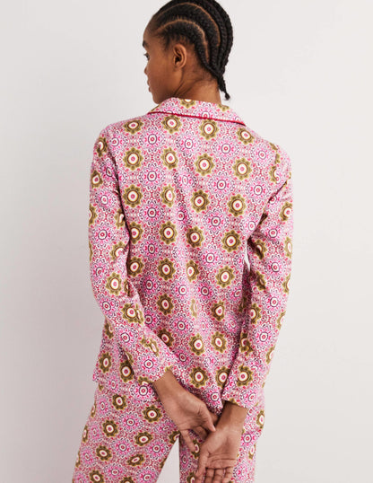 Easy Cotton Sleep Shirt-Milkshake, Paradise Garden-3