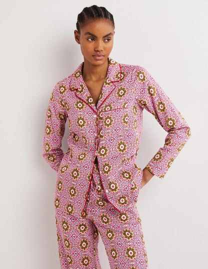 Easy Cotton Sleep Shirt-Milkshake, Paradise Garden-4