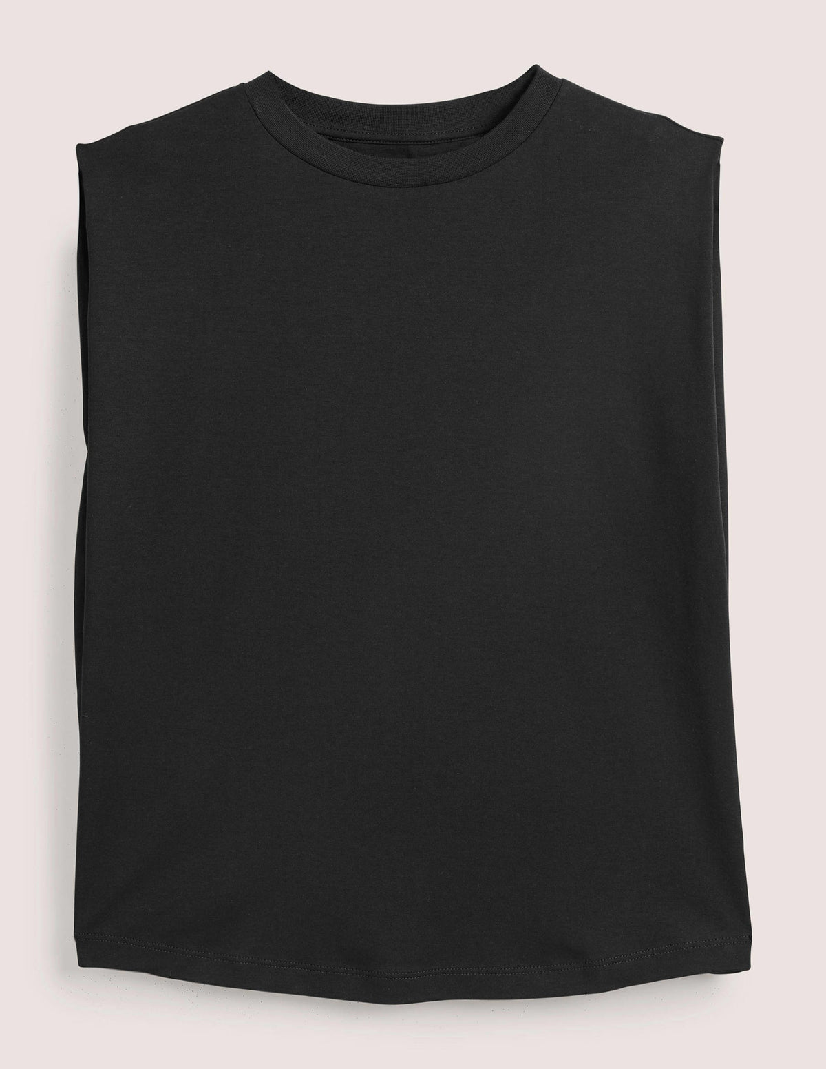 Perfect Cotton Sleeveless Top-Black-6