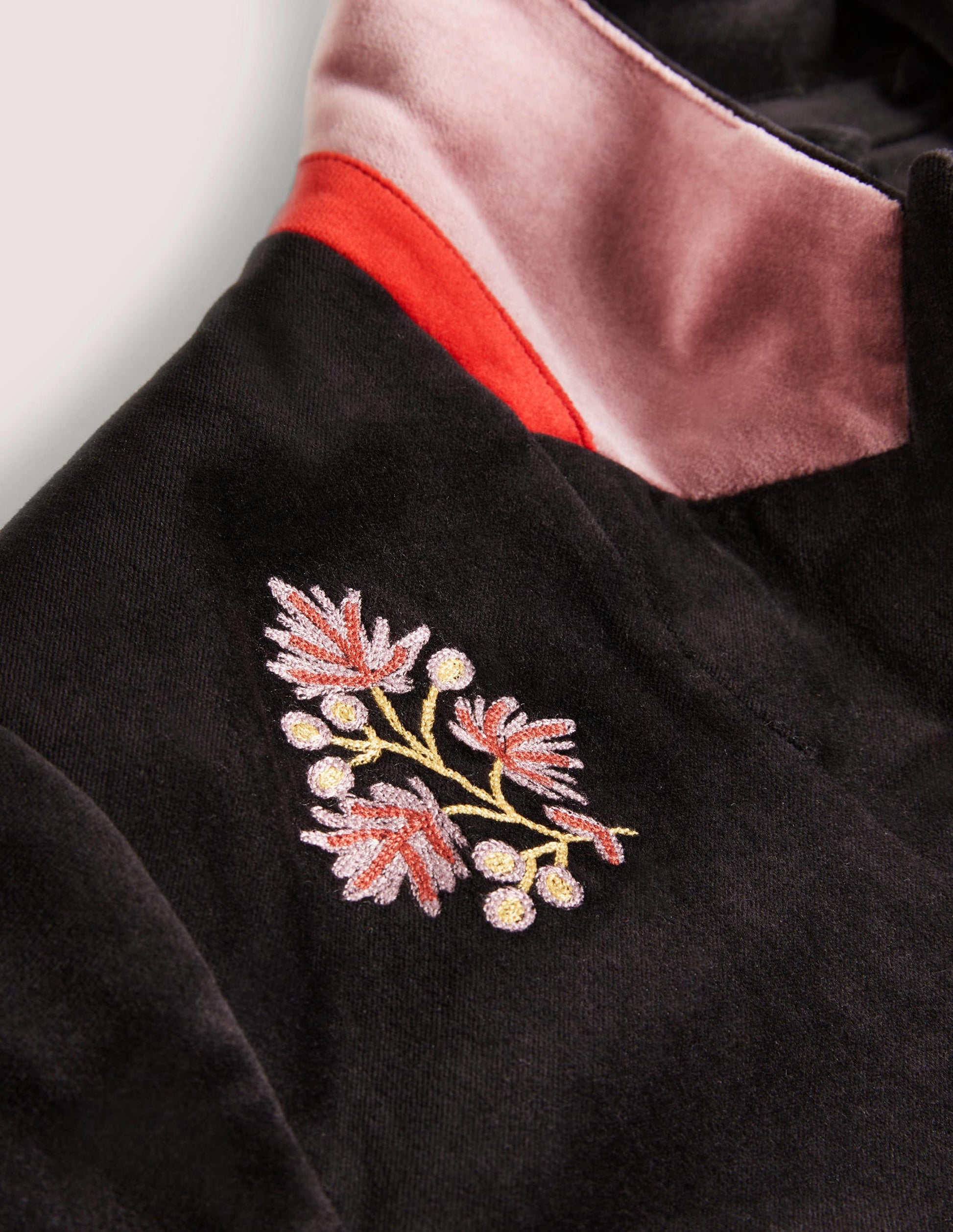 70s Tailored Blazer-Black, Embroidered-8
