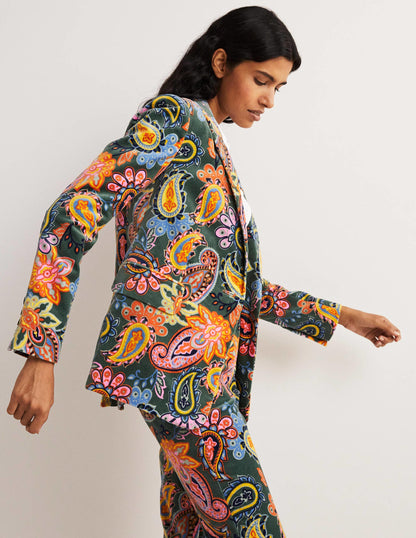 70s Tailored Blazer-Trekking Green, Paisley Charm-5