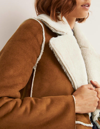 Reversible Faux-Shearling Coat-Hazel-2