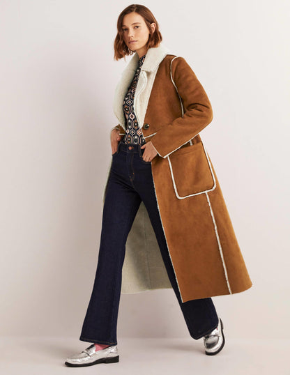 Reversible Faux-Shearling Coat-Hazel-4