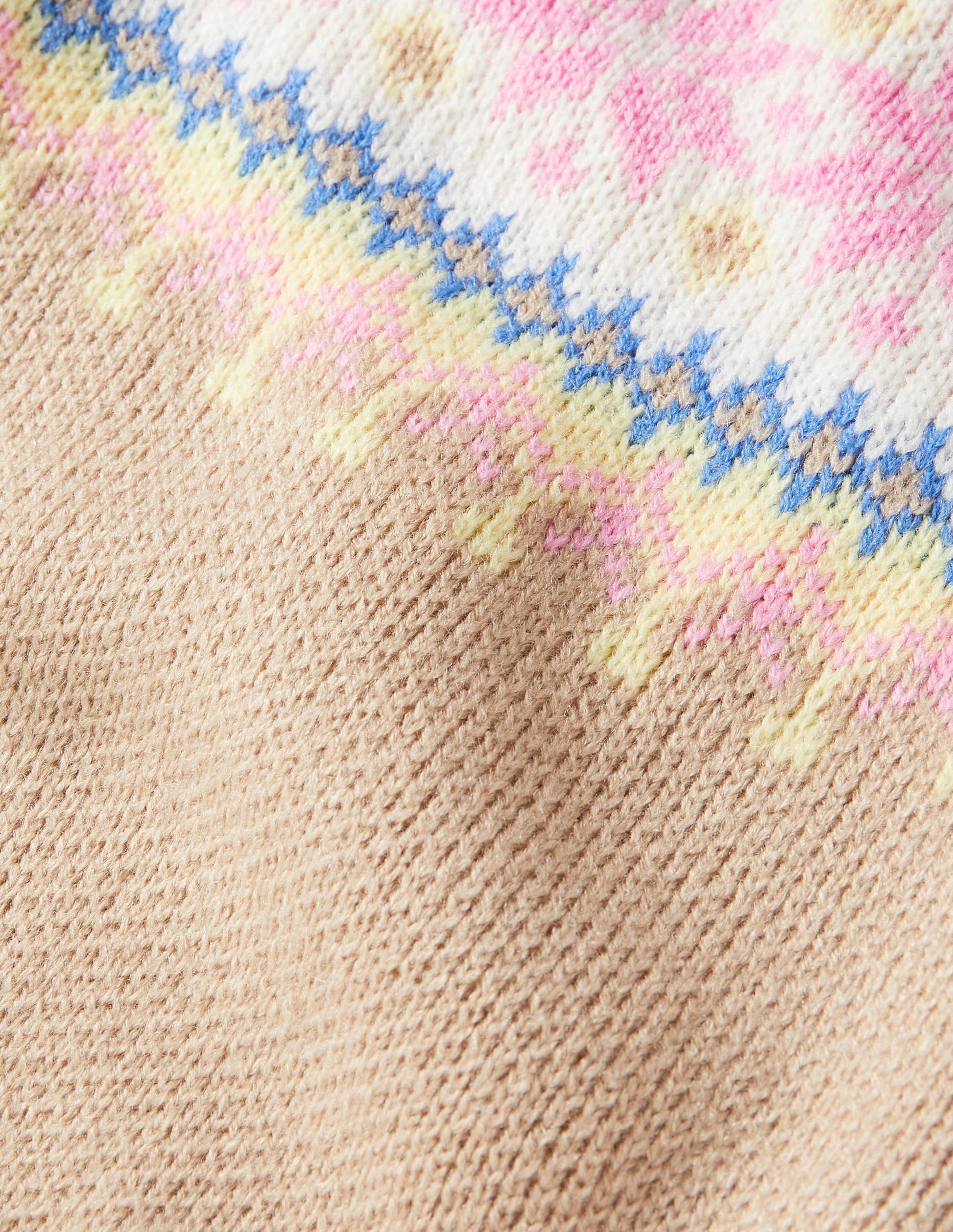 Dog Fair Isle Jumper-Mink Melange-2