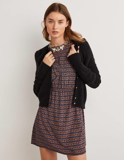 Crew Neck Dress-Navy, Dandelion Pop-5