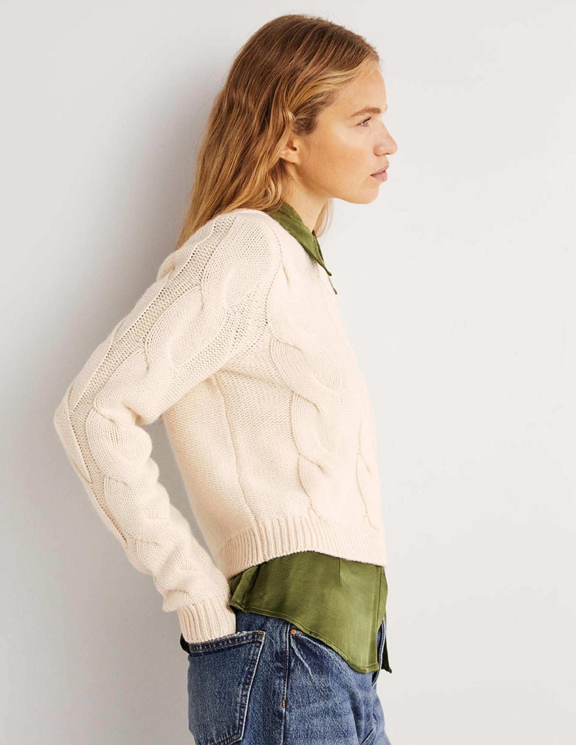 Chunky Cable Jumper-Warm Ivory-5