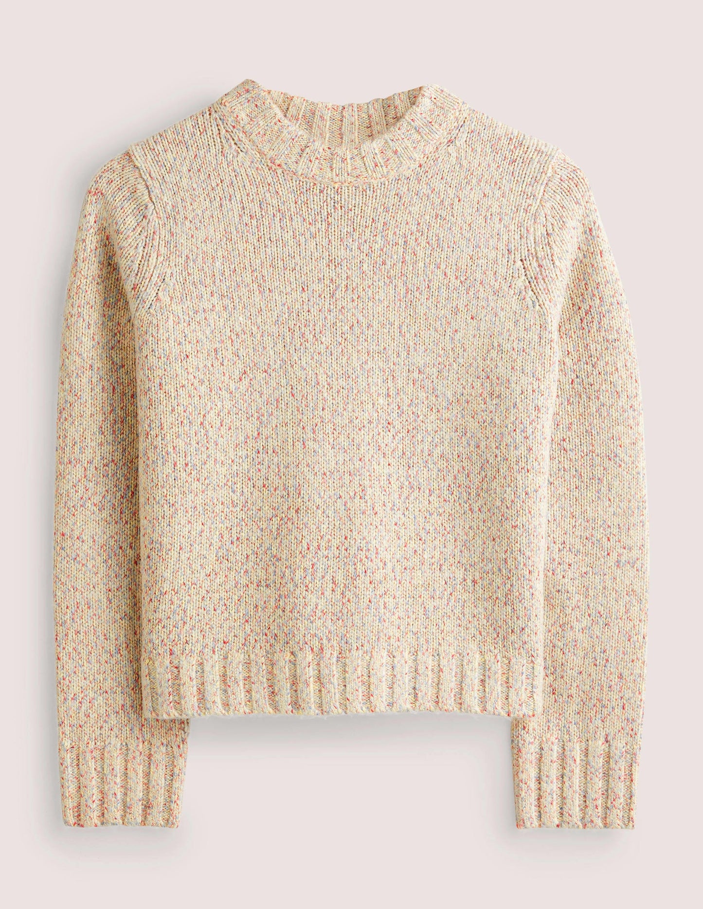 Speckled Fluffy Jumper-Ivory