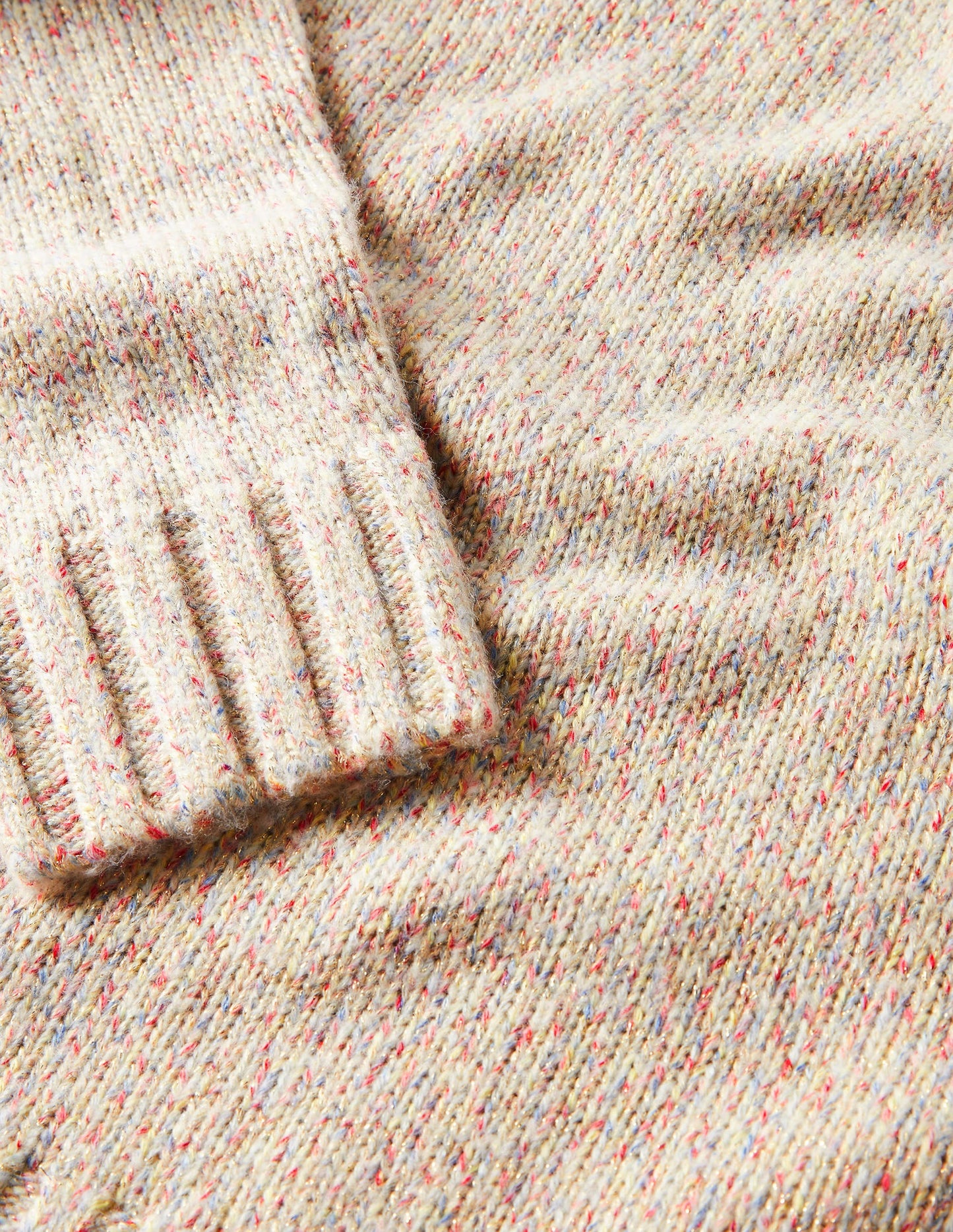 Speckled Fluffy Jumper-Ivory