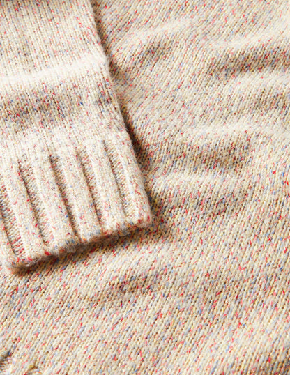 Speckled Fluffy Jumper-Ivory-7