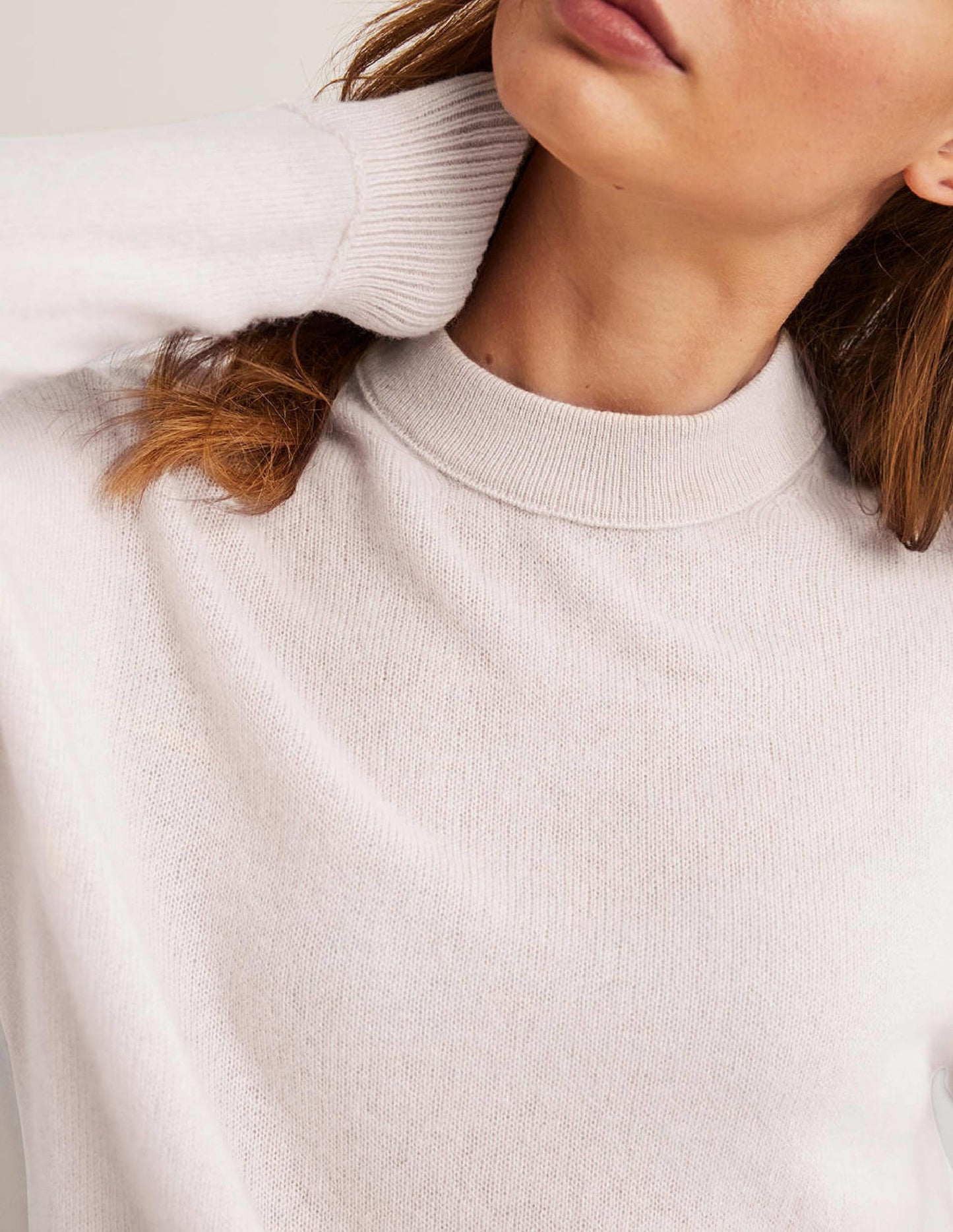 Cashmere Boyfriend Crew Jumper-Rope