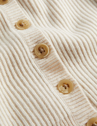Ribbed Knit Cashmere Cardigan-Rope-7