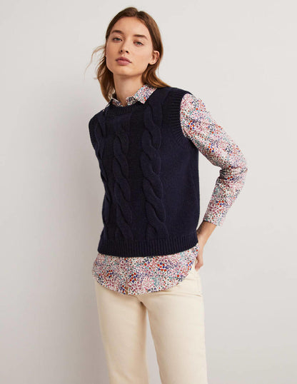 Classic Cotton Shirt-Ivory, Ditsy Garden-5