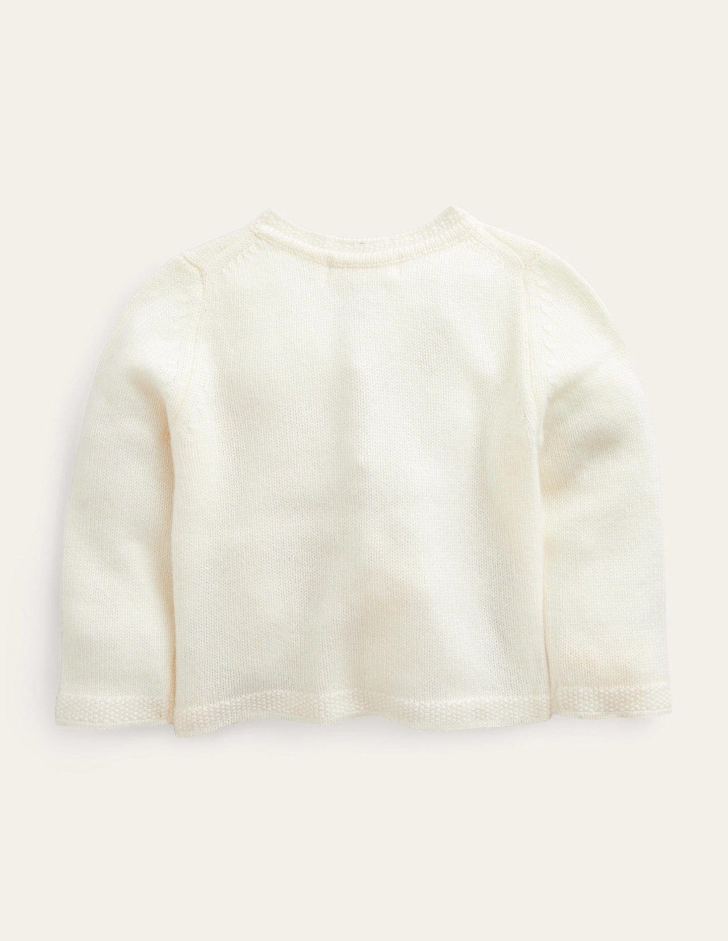 Cashmere Cardigan-Ivory Bunnies