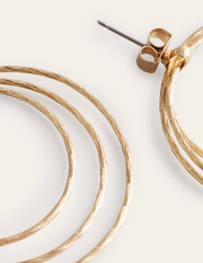 Wire Ring Layered Hoops-Gold-3