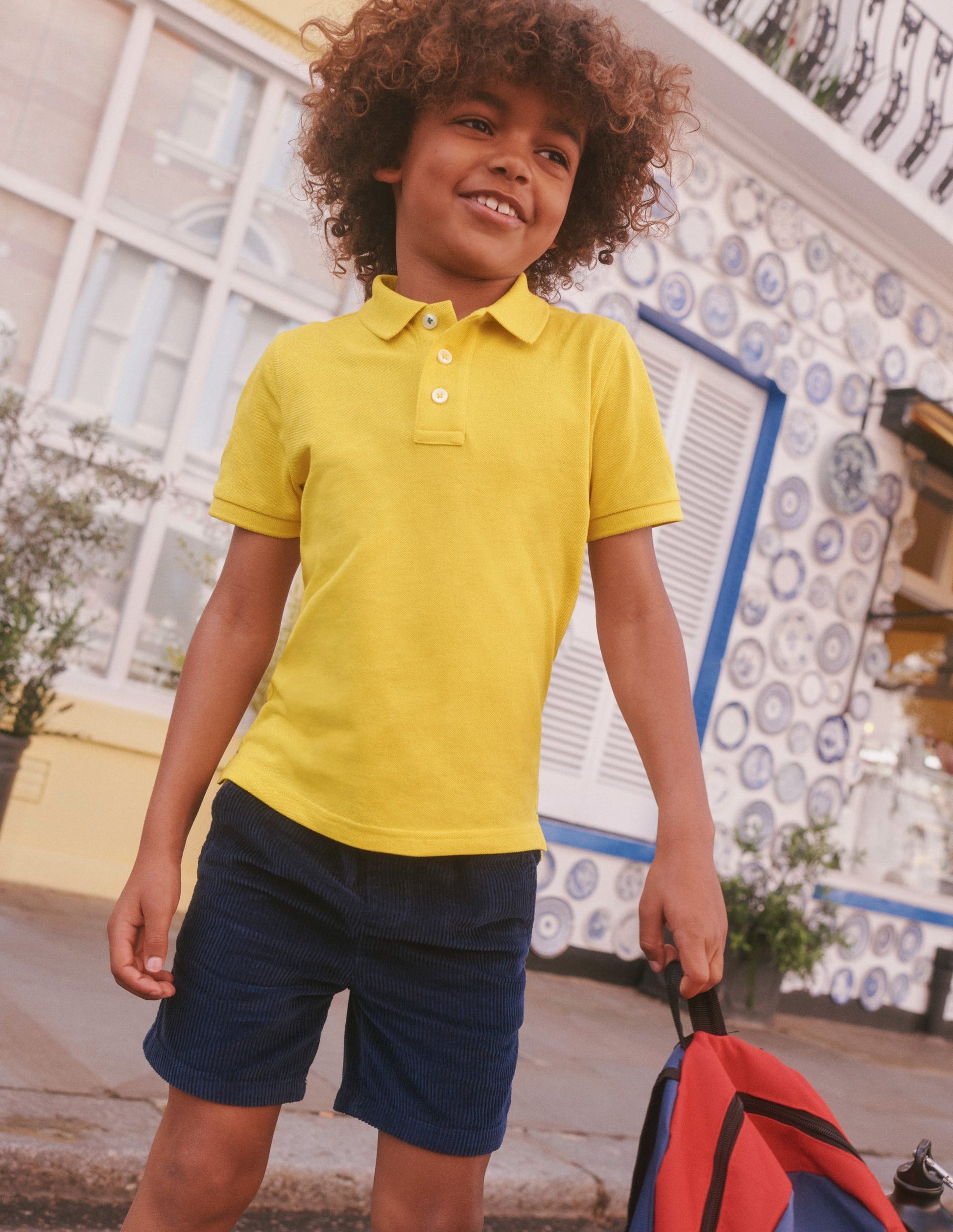 Piqué Polo Shirt-Sweetcorn Yellow-4