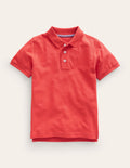 Piqué Polo Shirt-Jam Red