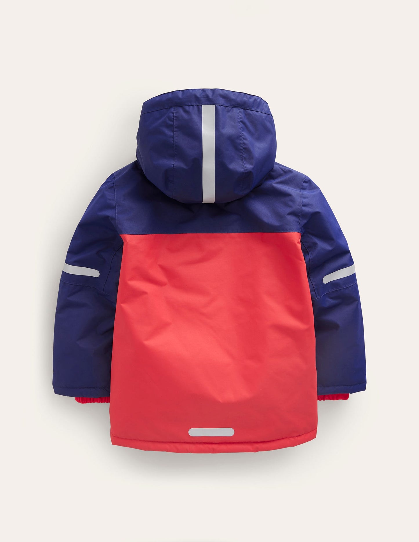 All-weather Waterproof Jacket-Red Colourblock