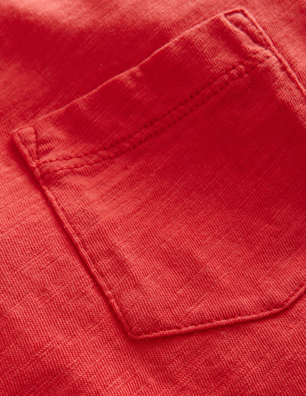 Long-sleeved Washed T-shirt-Rockabilly Red - Image 3