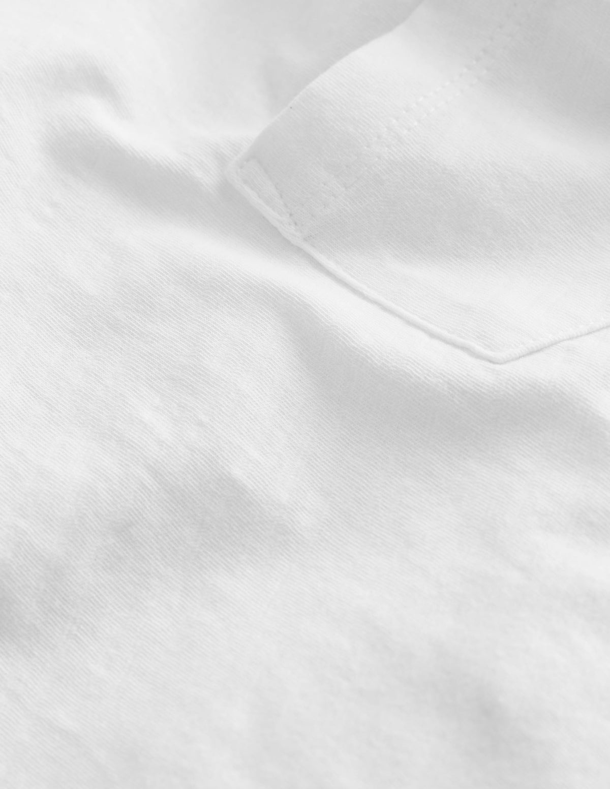 Long-sleeved Washed T-shirt-White - Image 3