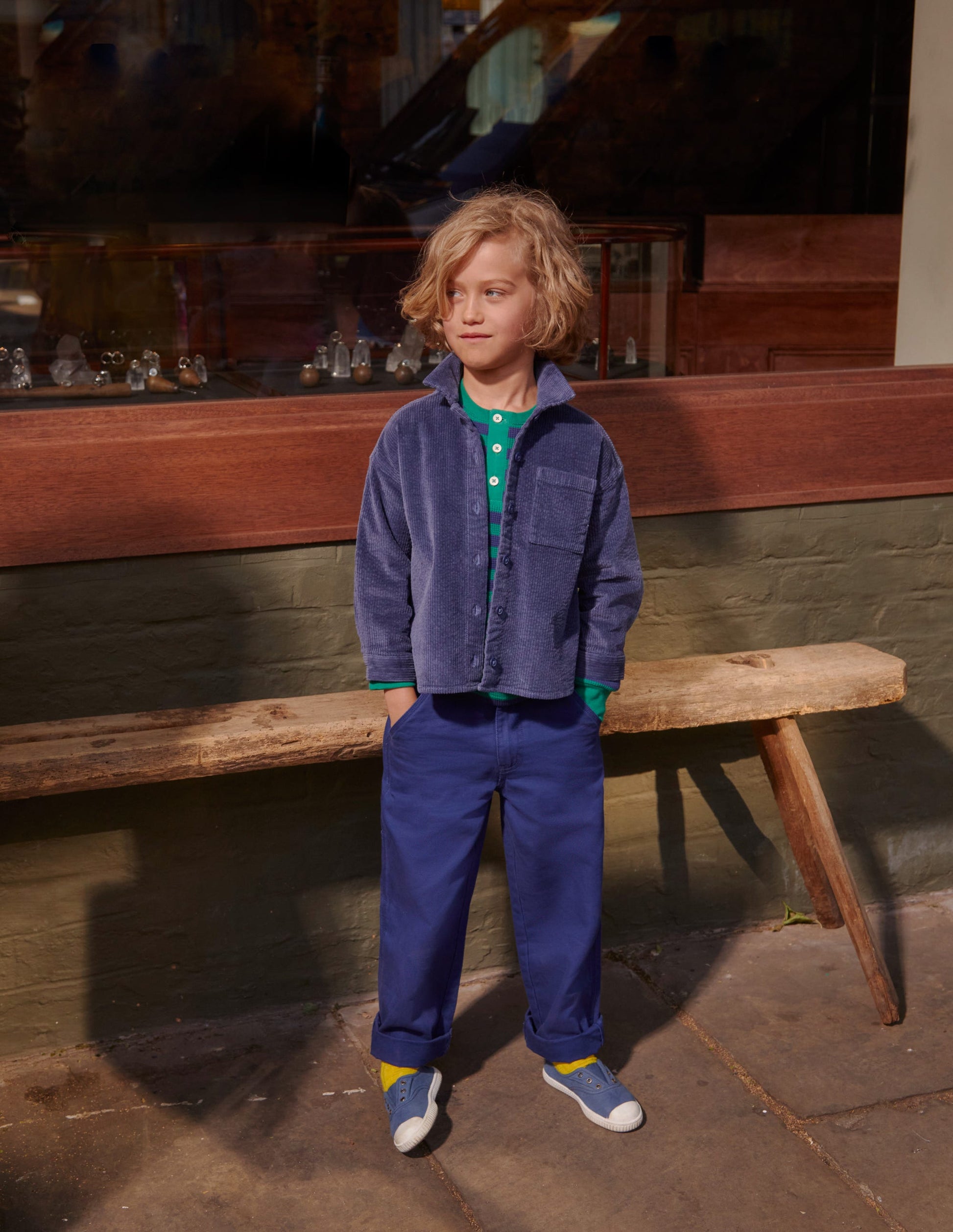 Canvas Trousers-College Navy-4