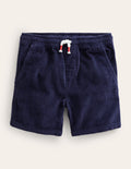 Retro Cord Shorts-College Navy