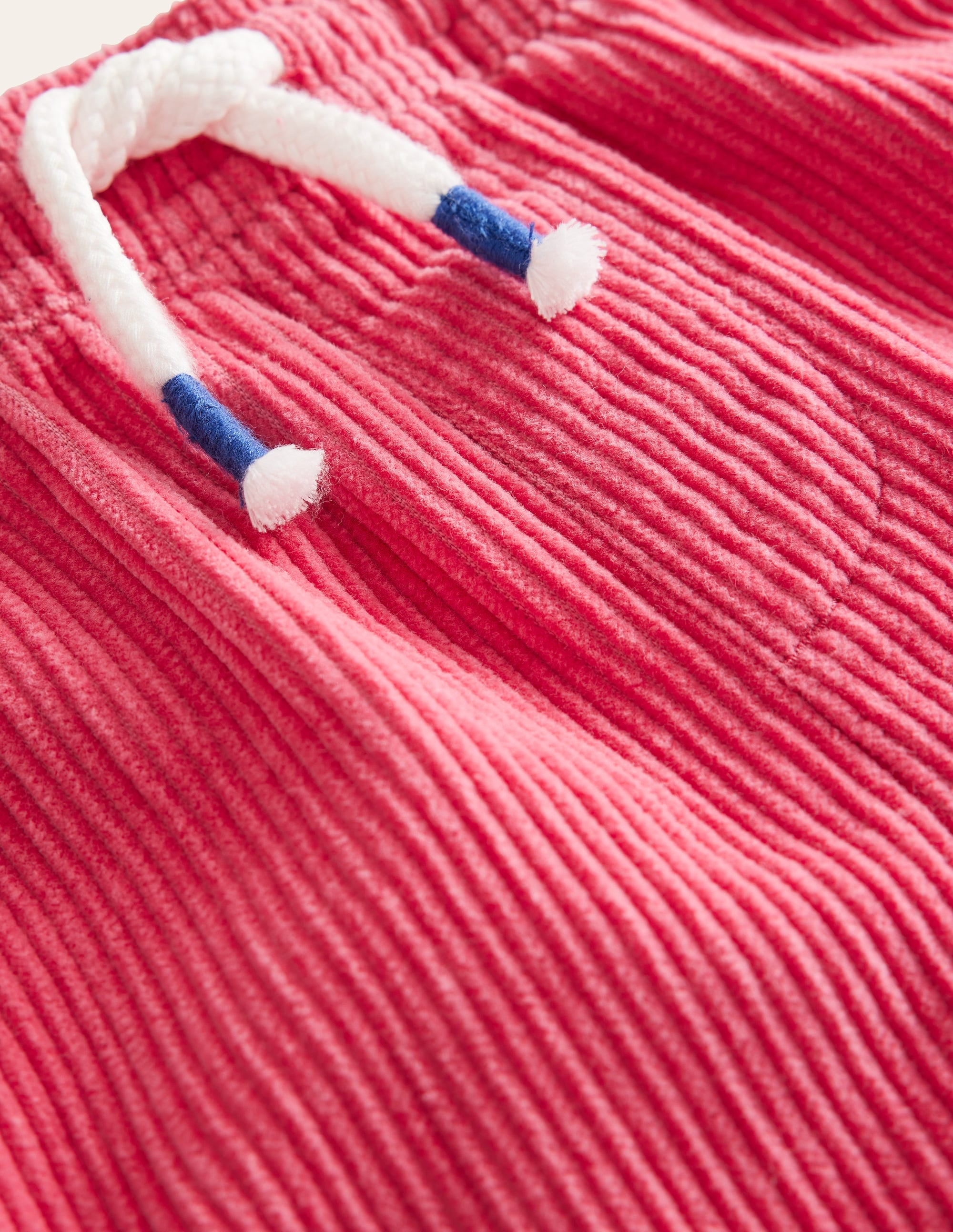 Retro Cord Shorts-Rose Red - Image 3