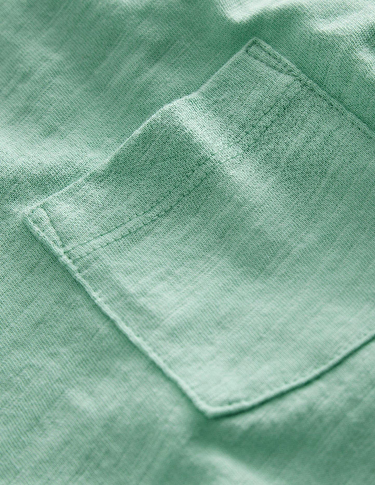 Washed Slub T-shirt-Opal Green