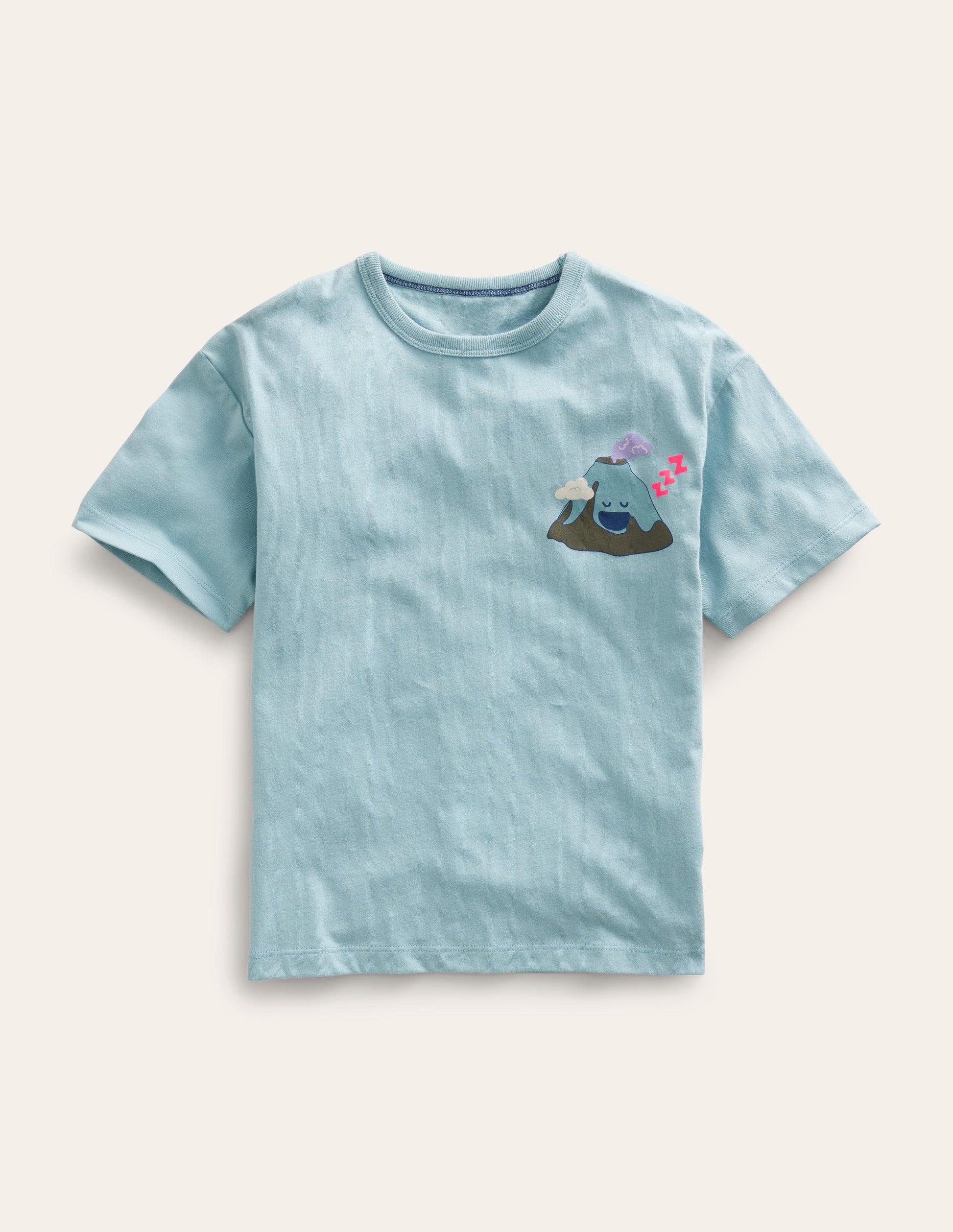 Front & Back T-shirt-Tourmaline Blue Mountain-1