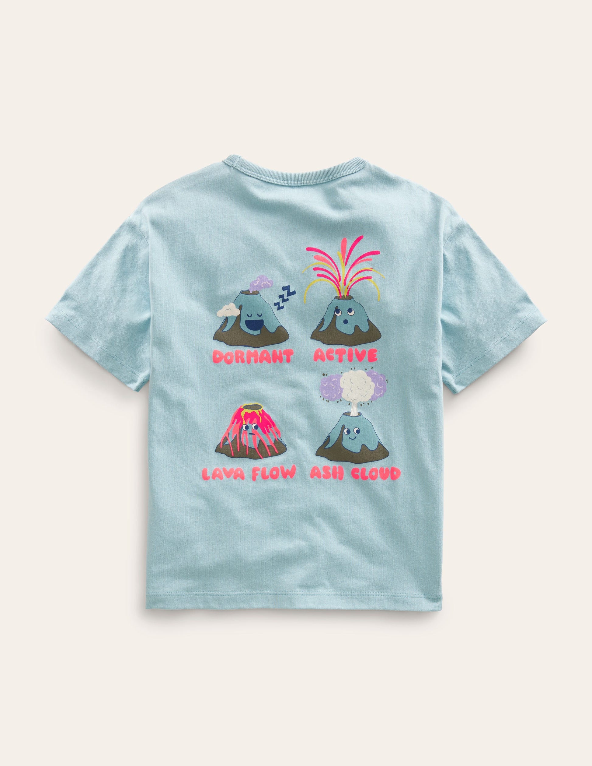 Front & Back T-shirt-Tourmaline Blue Mountain-2