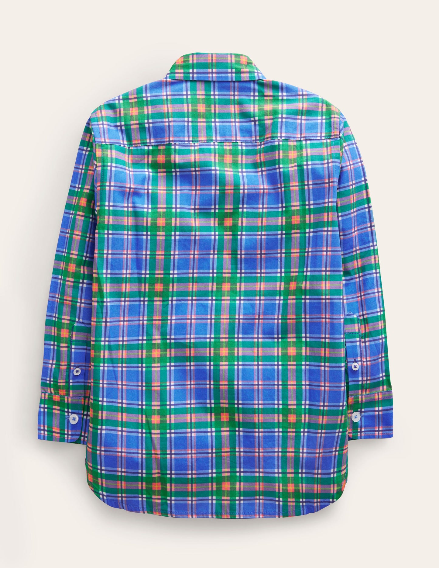 Cotton Shirt-Blue Check