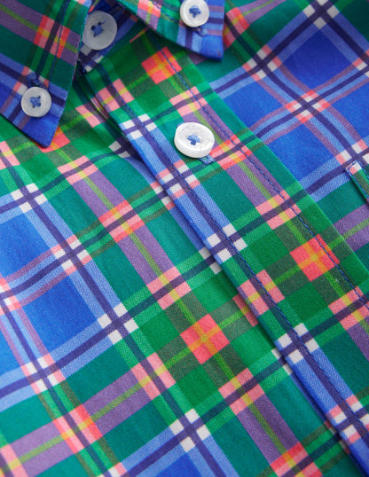 Cotton Shirt-Blue Check-3